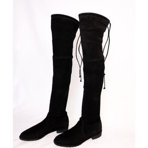Stuart Weitzman The Lowland Boots (Black Suede)